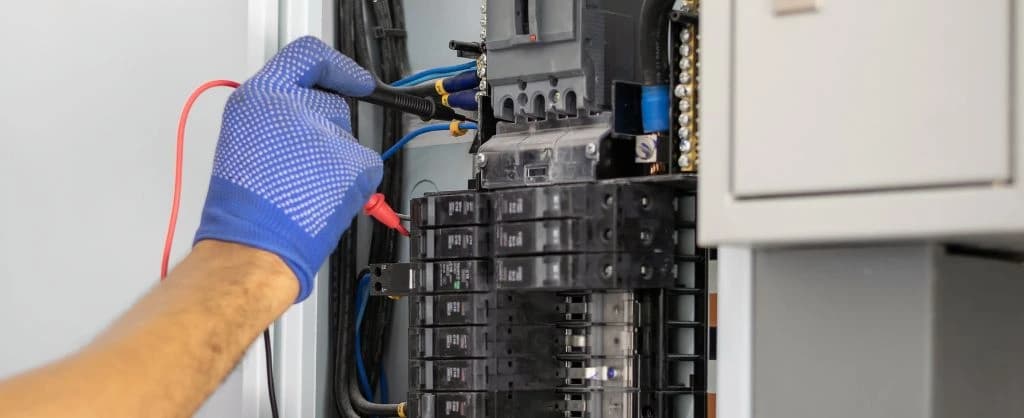 Landlord Safety Expert examining circuit breaker